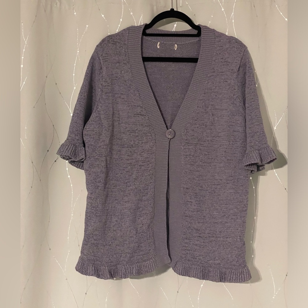 Short sleeve cardigan